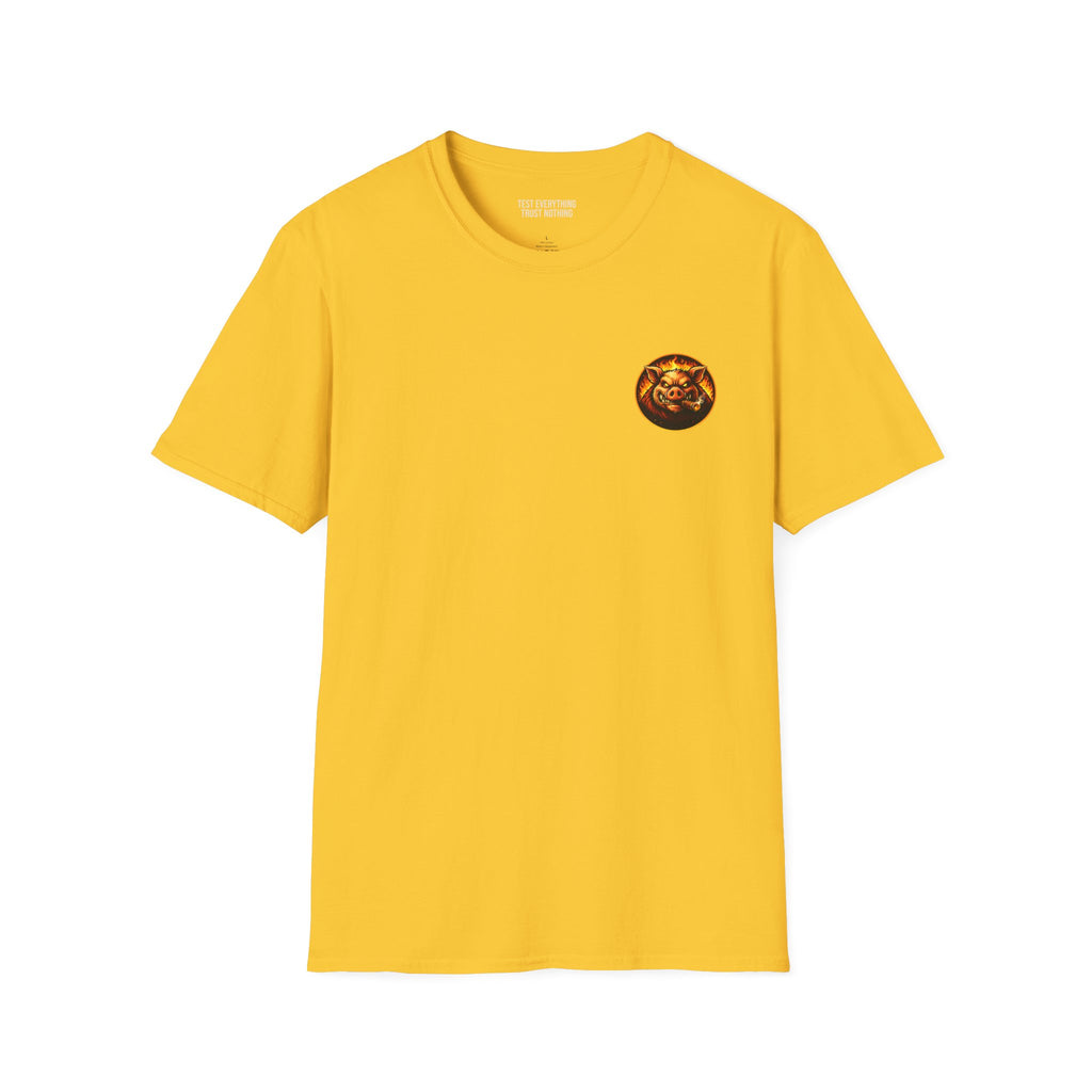 BBQ Test Pit Official Logo T-Shirt — Premium Softstyle Uniform | Batch 001