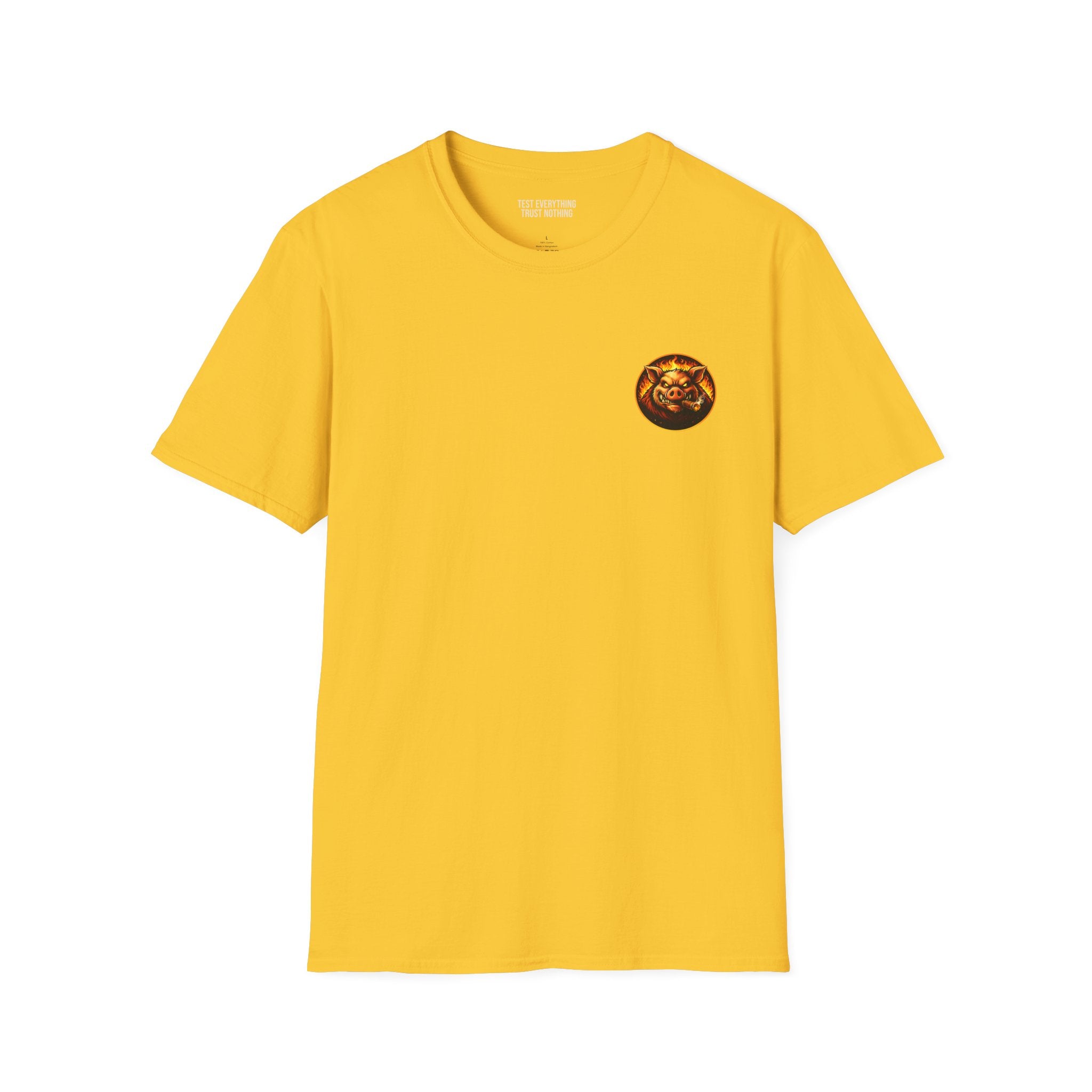 BBQ Test Pit Official Logo T-Shirt — Premium Softstyle Uniform | Batch 001