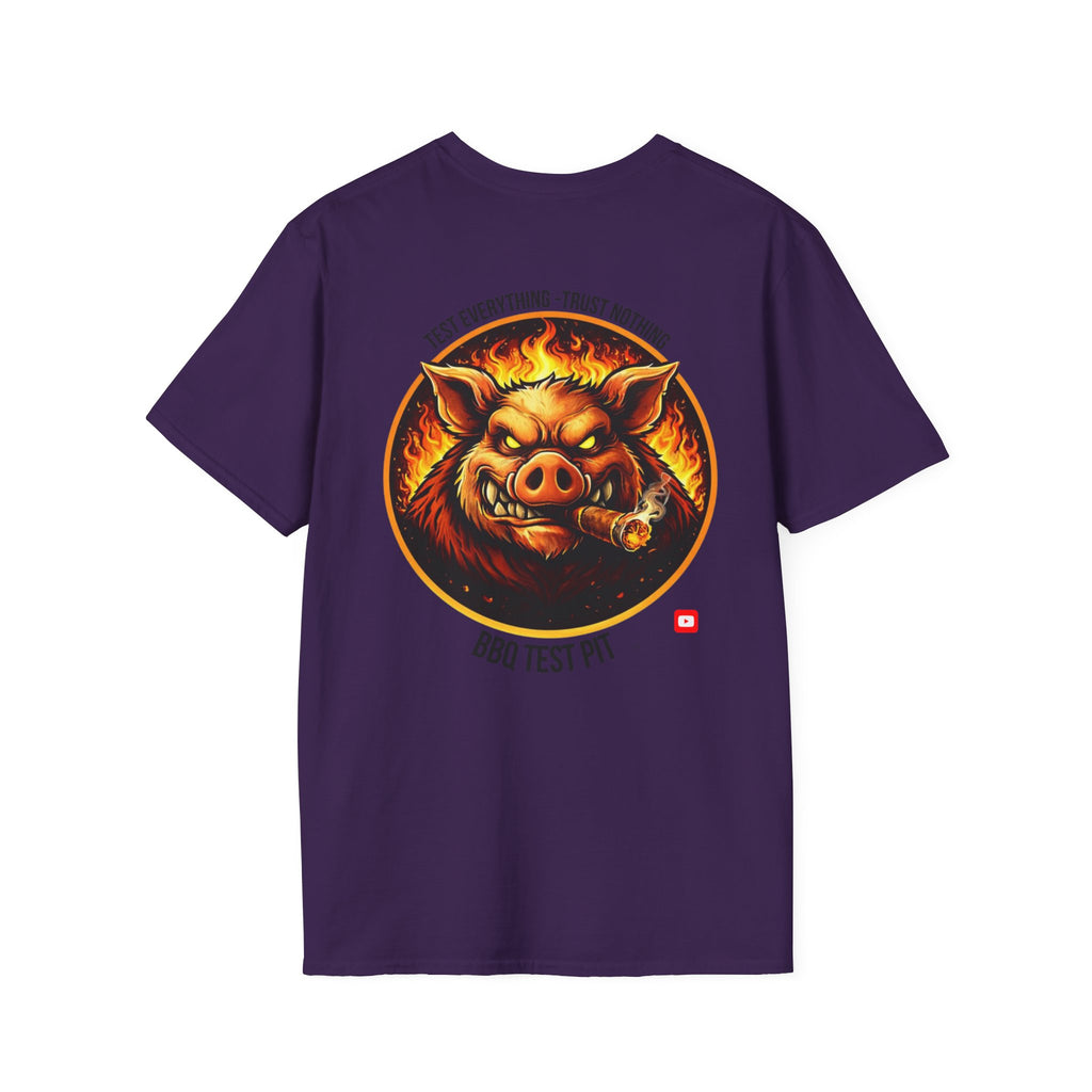 BBQ Test Pit Official Logo T-Shirt — Premium Softstyle Uniform | Batch 001